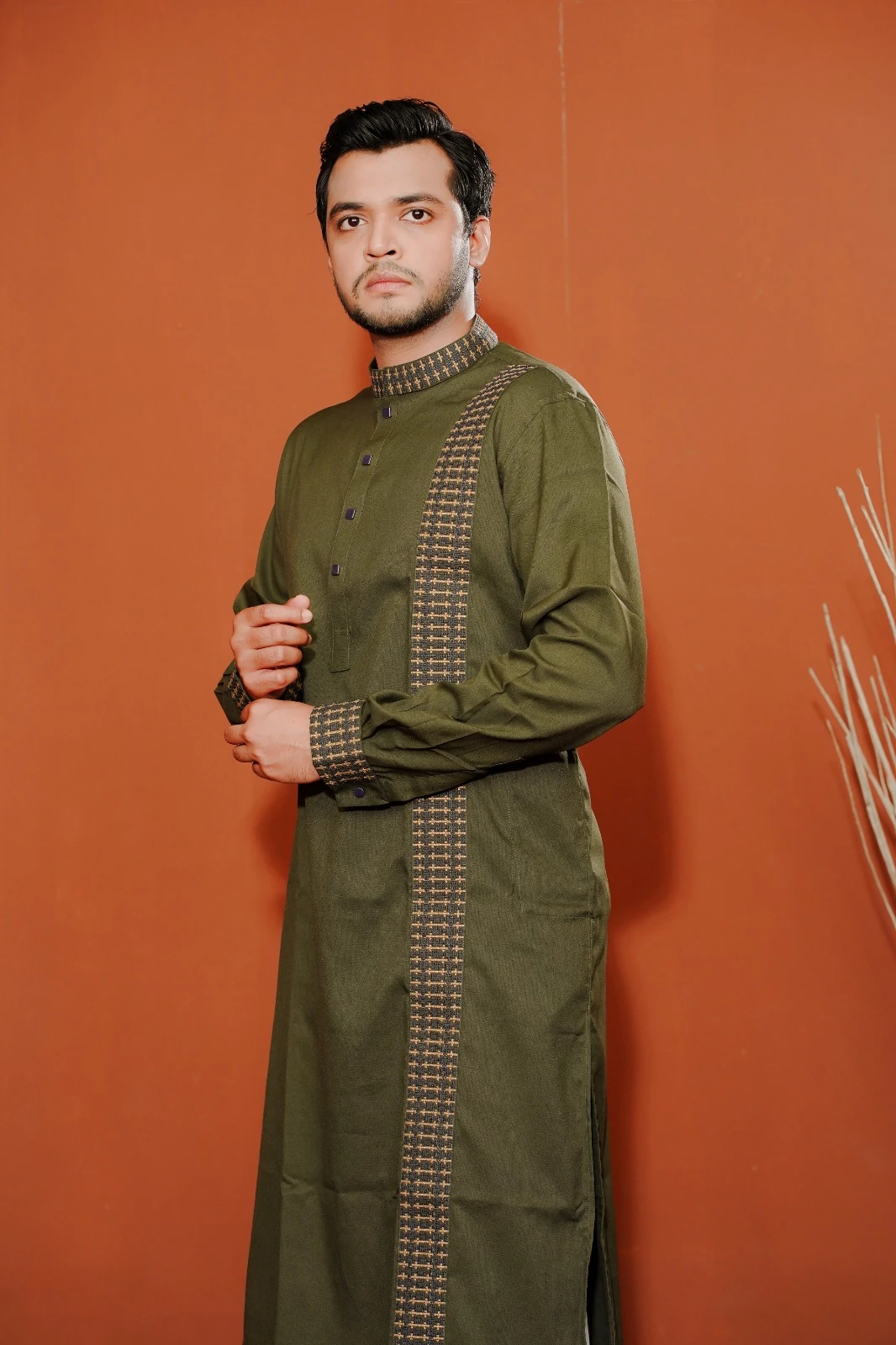 Signature Panjabi Light Olive