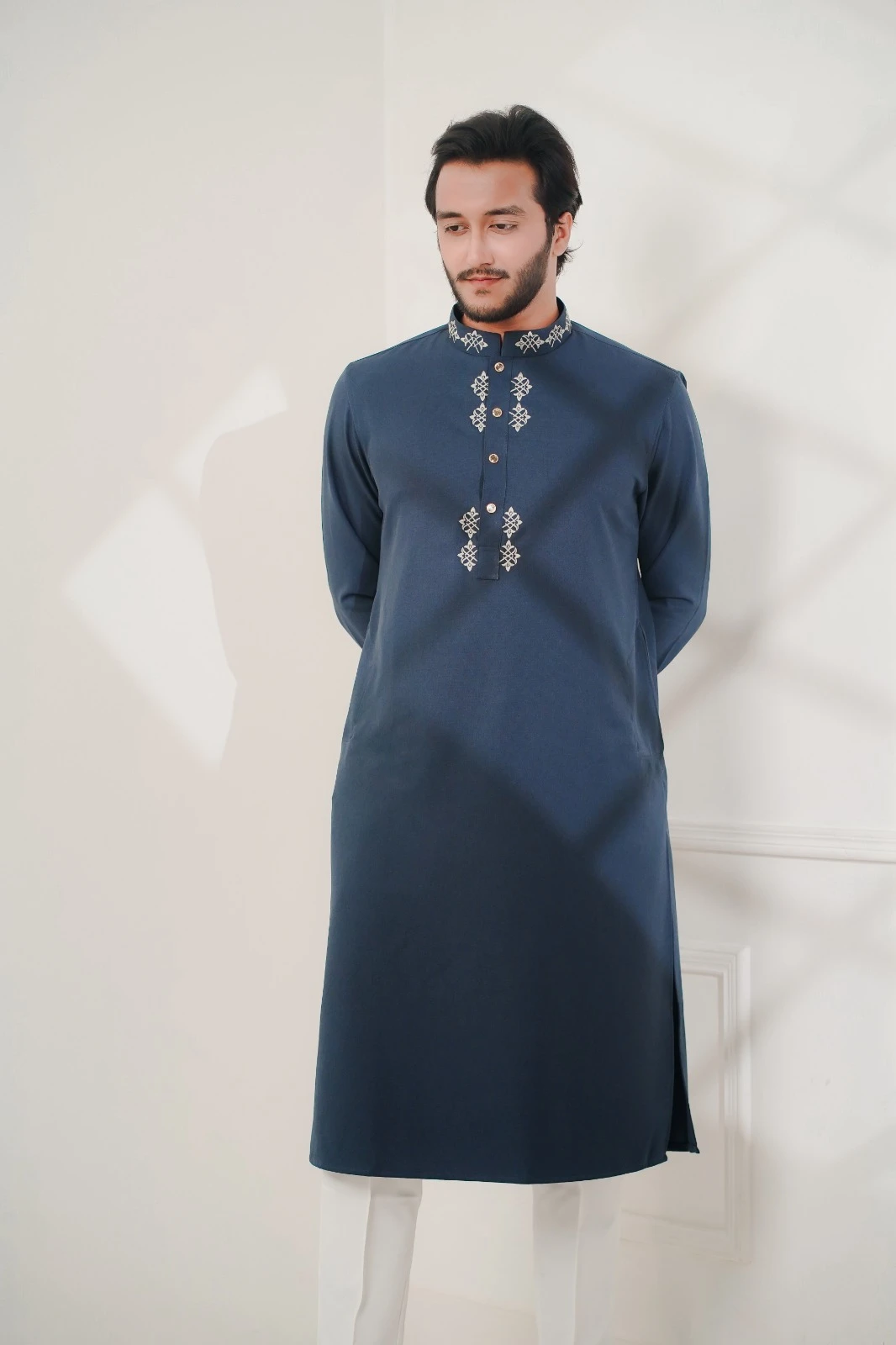 Signature Panjabi Dark Blue