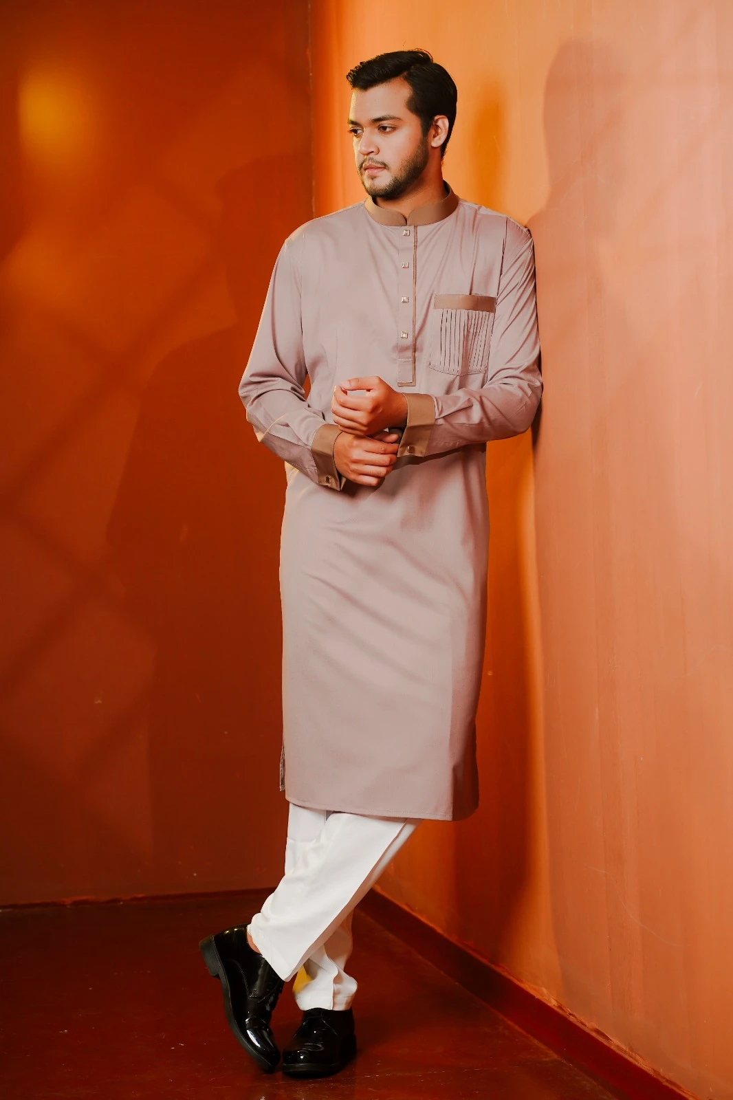 Platinum Panjabi Dusty pink